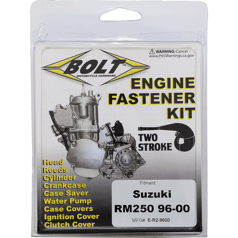 BOLT FASTNER KT ENGINE SUZ RM (E - R2 - 9600) - DRIVEN Canada's Powersports 819648025845E - R2 - 9600