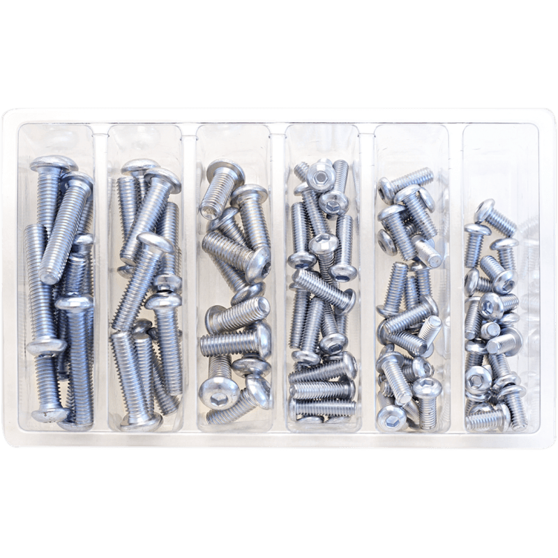 BOLT M6 & M8 BUTTON ALLEN ASSORTMENT (KT) (SV - BHM6M8) - DRIVEN Canada's Powersports 819648021380SV - BHM6M8