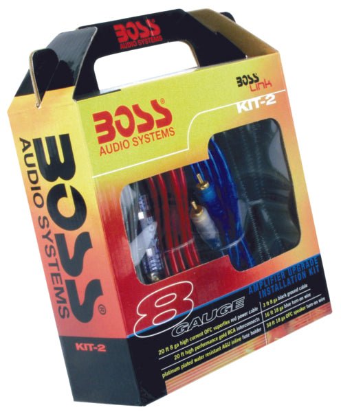 BOSS AUDIO 8 GAUGE AMPLIFIER INSTALLATION KIT (KIT - 2) - DRIVEN Canada's Powersports 791489340014KIT - 2