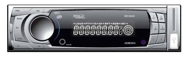 BOSS AUDIO MP3 COMPATIBLE AUDIO RECEIVER (MR1308UAB) - DRIVEN Canada's Powersports 791489118903MR1308UAB