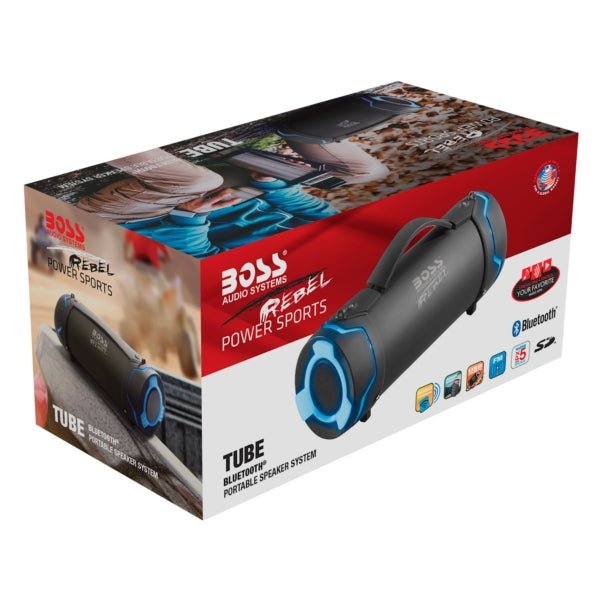 BOSS AUDIO PORTABLE BLUETOOTH SPEAKER SYSTEM IPX 5 (TUBE) - DRIVEN Canada's Powersports 791489125413TUBE