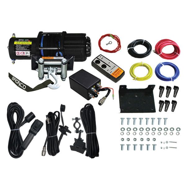 BRONCO GENERATION 2 4500LBS WINCH (AC - 12108 - 1*) - DRIVEN Canada's Powersports 682577040353AC - 12108 - 1*
