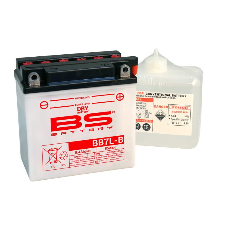 BS BATTERY BB7L - B 12V BATTERY WITH ACID PACK (310594) - DRIVEN Canada's Powersports 3661454105832310594