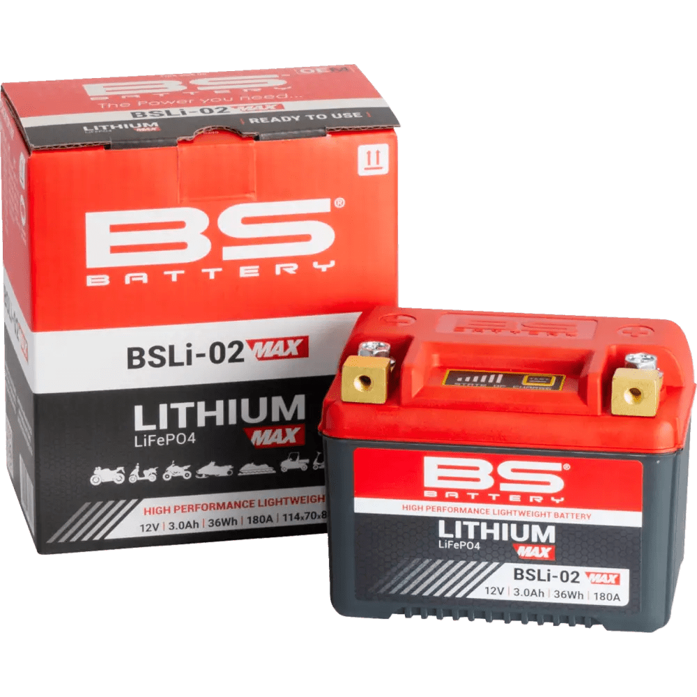 BS BATTERY BSLI - 02 MAX 12V LITHIUM BATTERY (360115) - DRIVEN Canada's Powersports 3564094601156360115