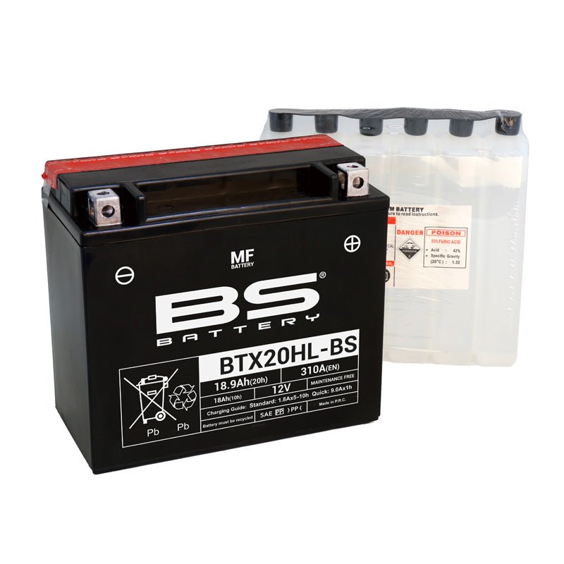 BS BATTERY BTX20HL - BS MAINTENANCE FREE 12V BATTERY (300614) - DRIVEN Canada's Powersports 3661451002783300614