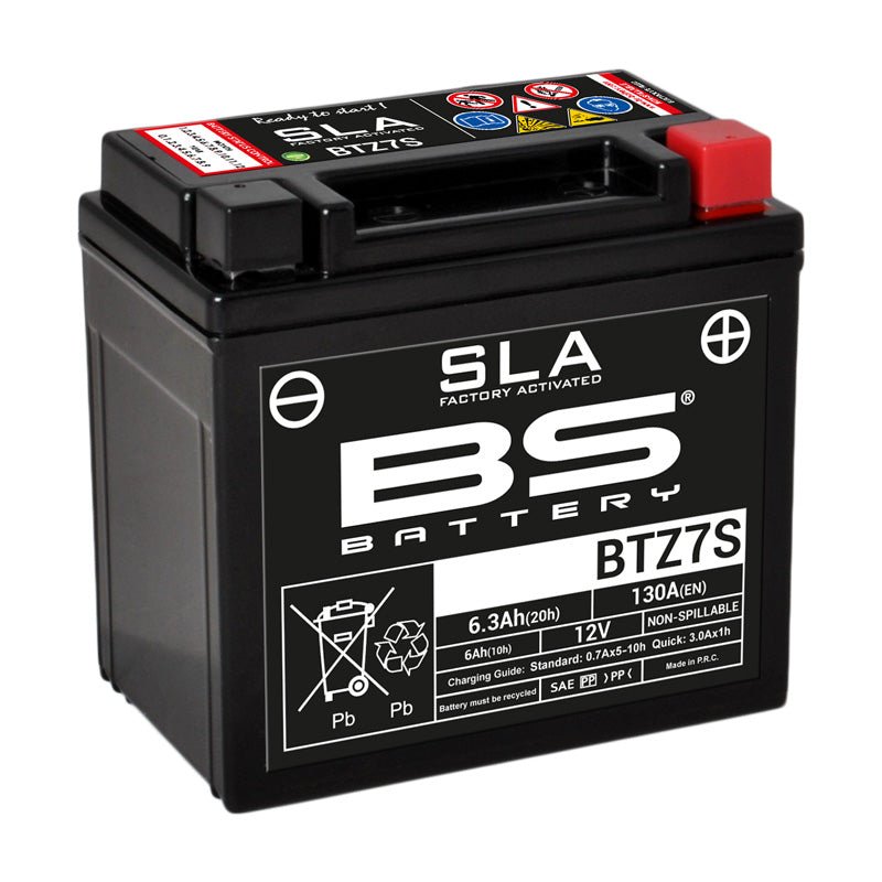 BS BATTERY BTZ7S SLA, FACTORY ACTIVITED 12V BATTERY (300635) - DRIVEN Canada's Powersports 3661451002998300635