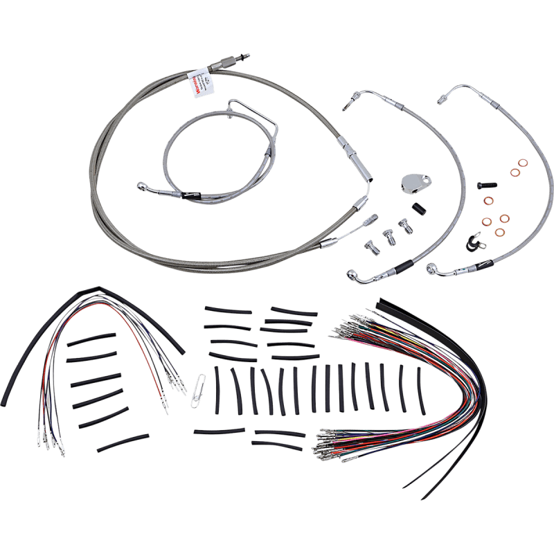 BURLY BRAND 08 - 13 FLH 15" CABLE CONTROL KIT S/S (B30 - 1105) - DRIVEN Canada's Powersports B30 - 1105B30 - 1105