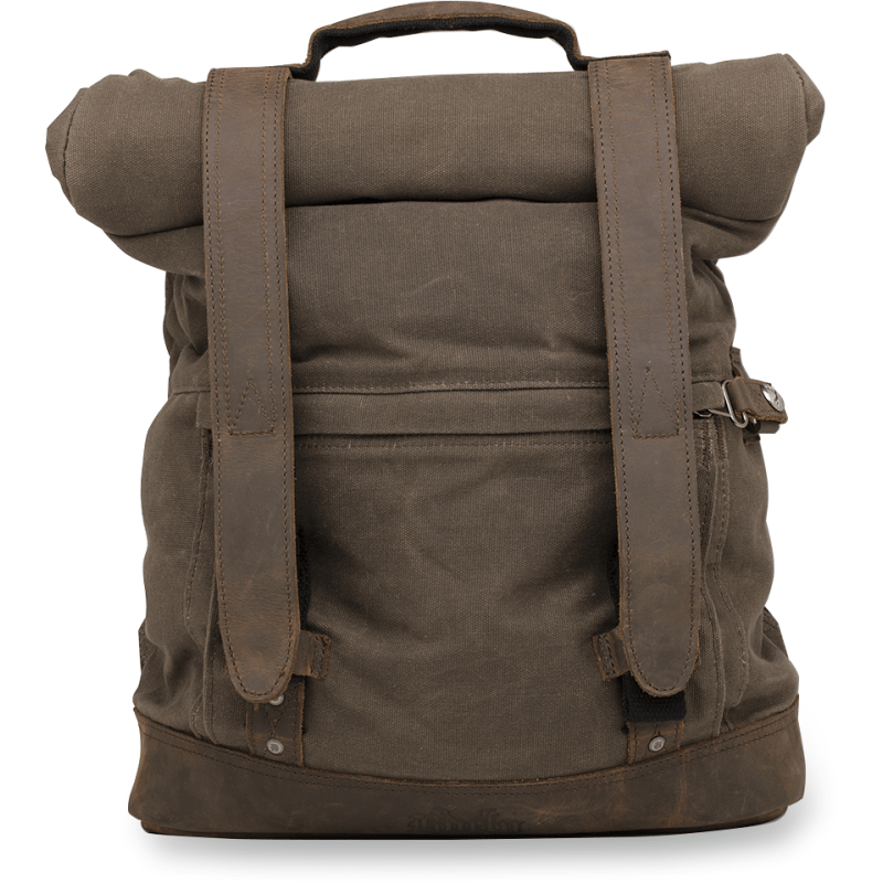 BURLY BRAND ROLL TOP BACKPACK DARK OAK (B15 - 1020D) - DRIVEN Canada's Powersports B15 - 1020D