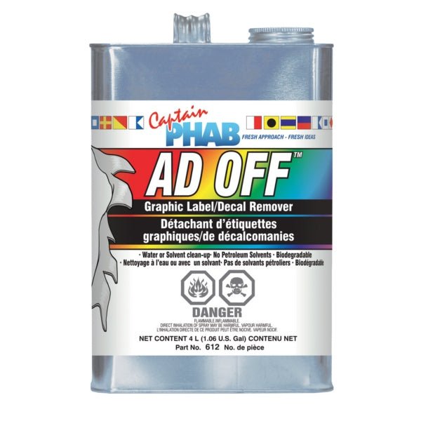 CAPTAIN PHAB ADHESIVE REMOVER AD OFF (612) - DRIVEN Canada's Powersports 0 79854 00612 6612