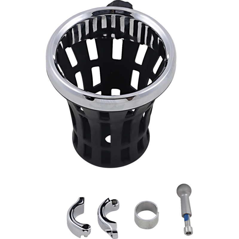 CIRO LLC BIG ASS DRINK HOLDER, CHROME, 7/8 - 1" CLAMP, CHROME (50812) - DRIVEN Canada's Powersports 50812