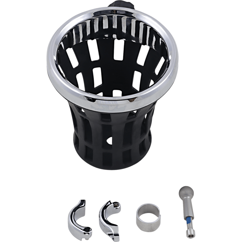 CIRO LLC BIG ASS DRINK HOLDER, CHROME, 7/8 - 1" CLAMP, CHROME (50812) - DRIVEN Canada's Powersports 50812