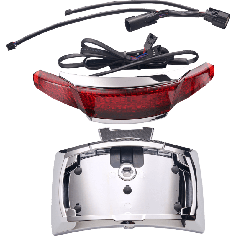 CIRO LLC TAILLIGHT/LICENSE PLATE HOLDER LENS CHROME - DRIVEN Canada's Powersports 40373