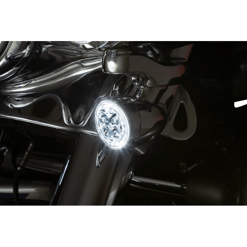 CIRO LLC TURN SIGNAL INSERT FRONT CHROME/CLEAR (45403) - DRIVEN Canada's Powersports 45403