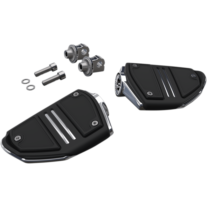 CIRO LLC TWIN RAIL FOOTPEG WITH MOUNT CHROME (61405) - DRIVEN Canada's Powersports 61405