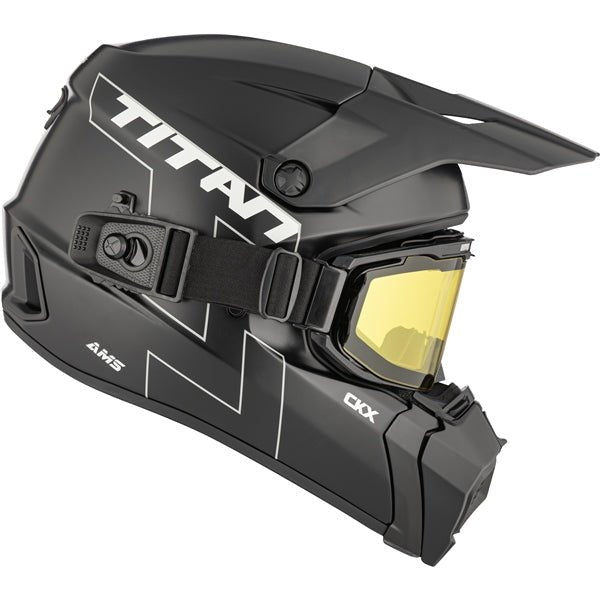 CKX AMS TITAN HELMET EDL SOLID BK MAT - DRIVEN Canada's Powersports 779422387371518160