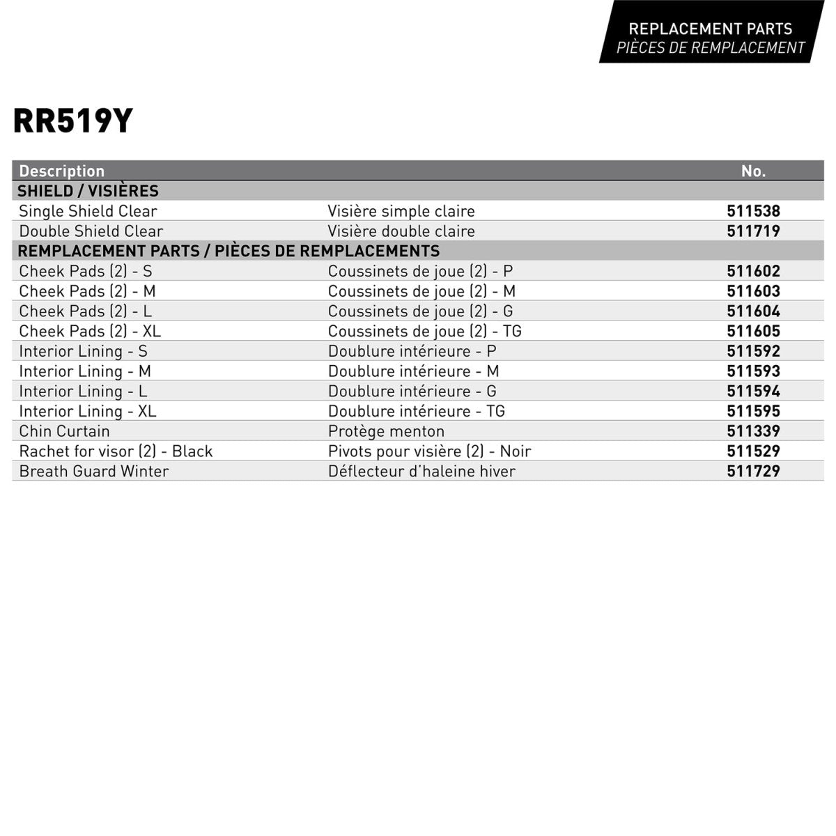 CKX RR519Y CHILD FULL - FACE HELMET, WINTER - DRIVEN Canada's Powersports 779420997374511752