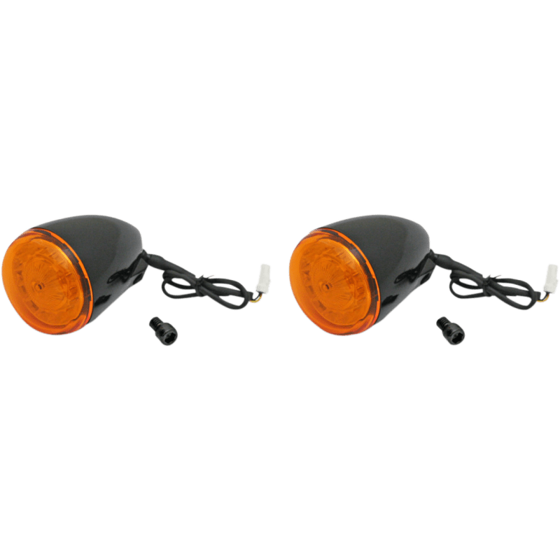 CUSTOM DYNAMICS INDIAN REAR TURN SIGNAL WITH AMBER LED GLOSS (PAIR) - DRIVEN Canada's Powersports PB - IND - RTS - A - B