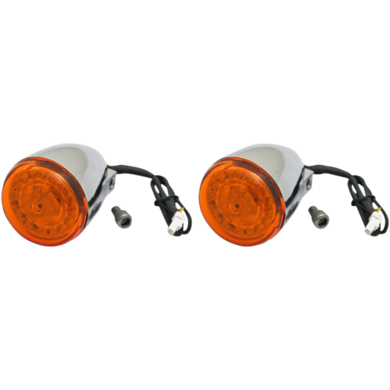 CUSTOM DYNAMICS INDIAN REAR TURN SIGNAL WITH LED CHROME (PAIR) - DRIVEN Canada's Powersports PB - IND - RTS - A - C