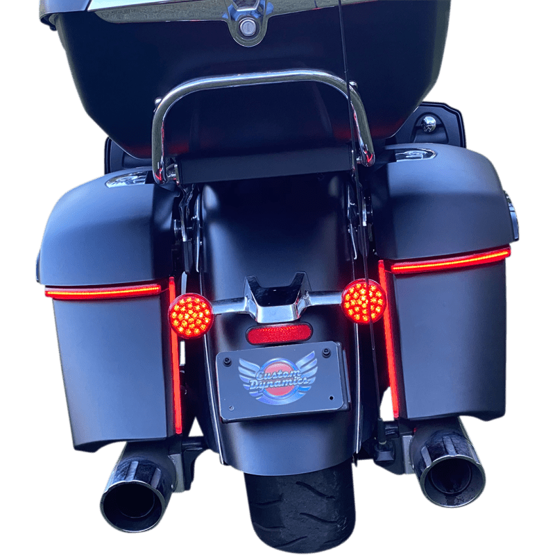 CUSTOM DYNAMICS LIGHT BAGZ REDLENS INDIAN (INDBAG - SWN - R) - DRIVEN Canada's Powersports INDBAG - SWN - R