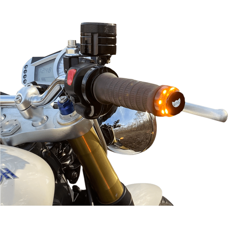 CUSTOM DYNAMICS LIGHT LED HANDLEBAR END (CD - BAR - END - AW - B) - DRIVEN Canada's Powersports CD - BAR - END - AW - B