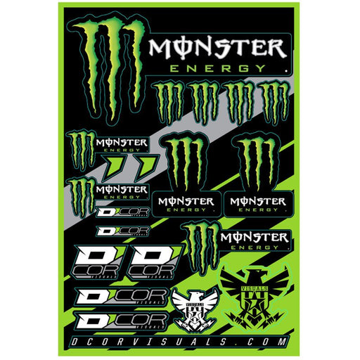 D COR VISUAL MONSTER ENERGY DECAL SHEET (40-90-102) - Driven Powersports Inc.1984910240-90-102