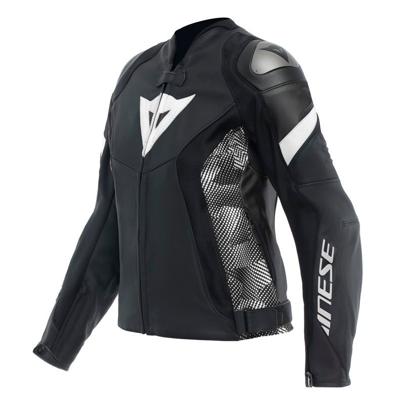 DAINESE AVRO 5 LEATHER JACKET WMN BLACK/BLACK/WHITE (44) - DRIVEN Canada's Powersports 805101963993615300002 - 948 - 44