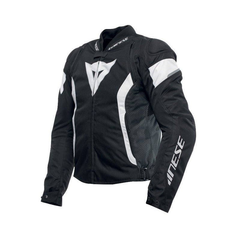DAINESE AVRO 5 TEX JACKET BLACK/FLUO - RED/WHITE 62 - DRIVEN Canada's Powersports 805101969780617300006 - O45 - 48