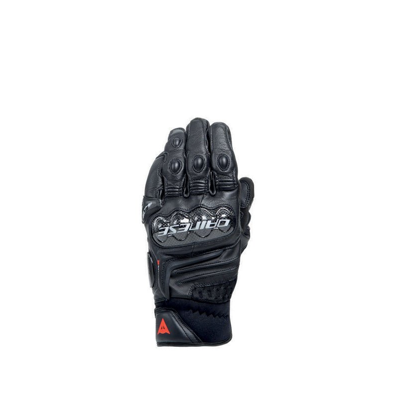 DAINESE CARBON 4 SHORT LEATHER GLOVES BLACK/FLUO RED (3XL) - DRIVEN Canada's Powersports 80510194260311815958 - 631 - S