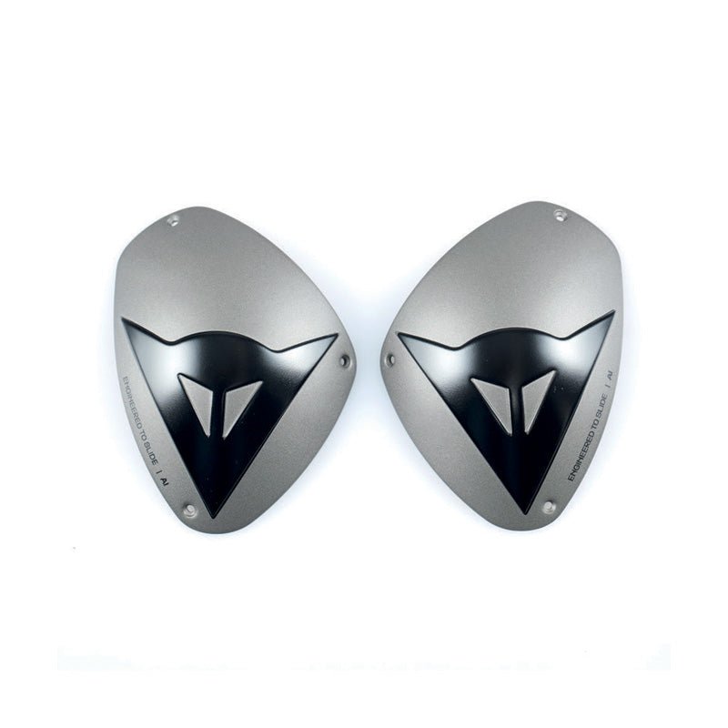 DAINESE DETS KNEE PLATES ALUMINIUM/BLACK (1876218 - F11 - N) - DRIVEN Canada's Powersports 80510196481811876218 - F11 - N