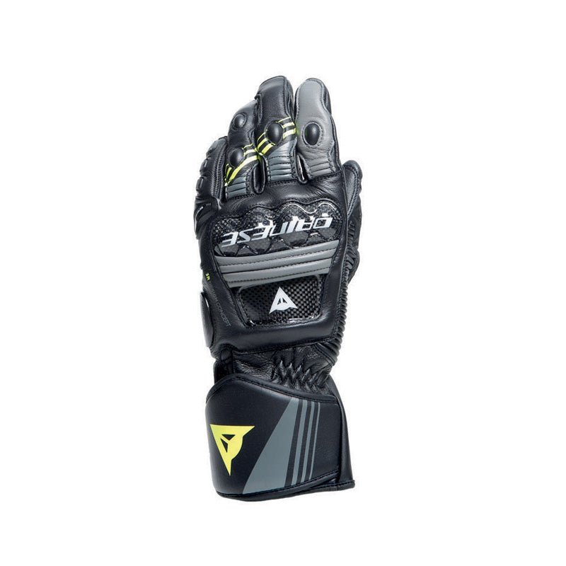 DAINESE DRUID 4 LEATHER GLOVES BLACK/CHARCOAL - GRAY/FLUO - YELLOW (3XL) - DRIVEN Canada's Powersports 80510194264131815959 - 20A - S