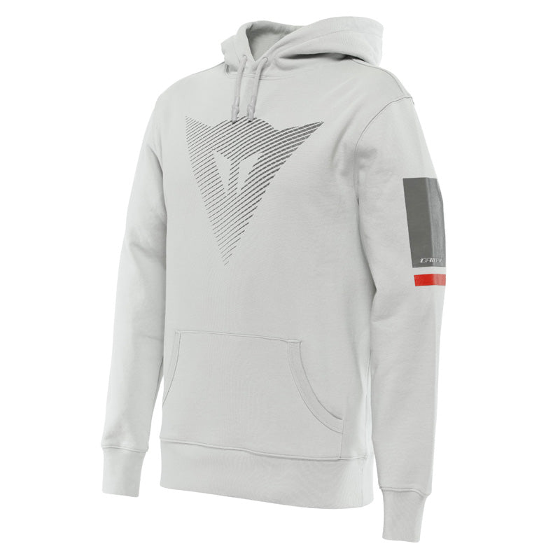 DAINESE FADE HOODIE GLACIER GRAY/DARK GRAY/RED (2XL) - DRIVEN Canada's Powersports 80510193991441896862 - 38G - XS