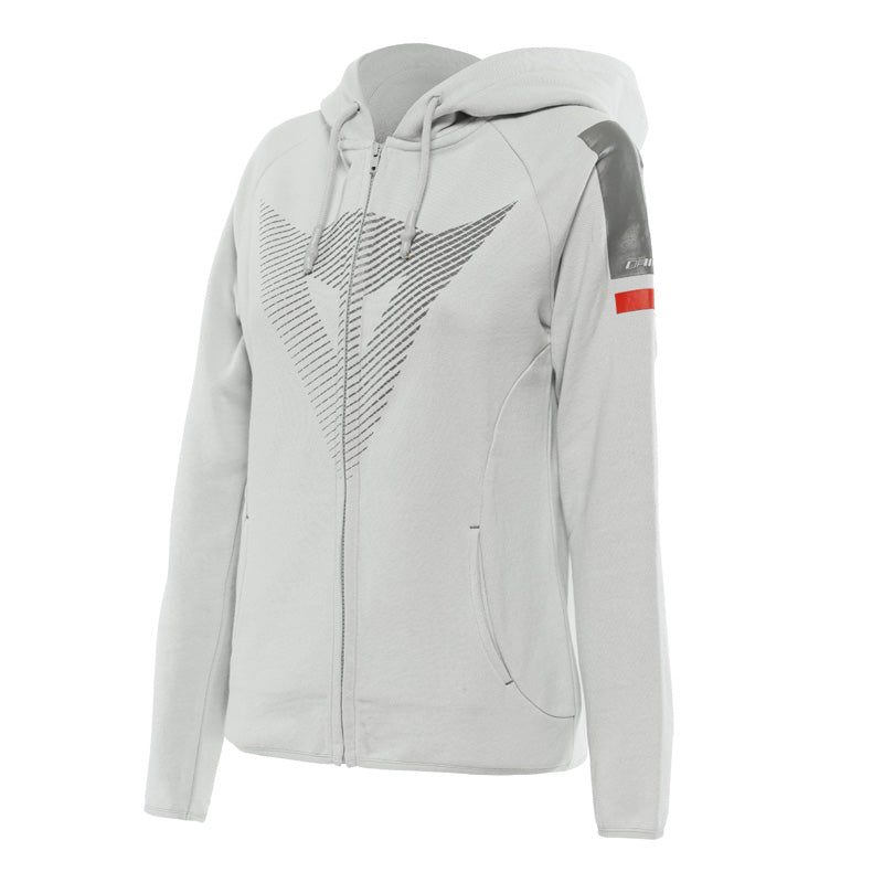 DAINESE FADE LADY FULL - ZIP HOODIE GLACIER GRAY/DARK GRAY/RED (2XL) - DRIVEN Canada's Powersports 80510193993422896859 - 38G - XS