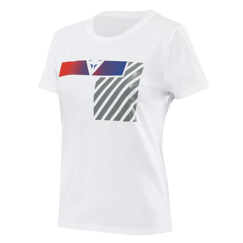 DAINESE ILLUSION LADY T - SHIRT WHITE/GREY/RED (2XL) - DRIVEN Canada's Powersports 80510193994032896861 - 39G - XS