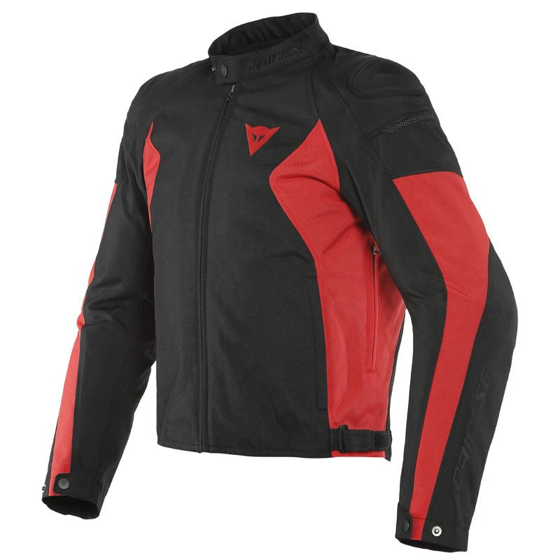 DAINESE MISTICA TEX JACKET BLACK/RED (58) (1735250 - B78 - 58) - DRIVEN Canada's Powersports 80510192876491735250 - B78 - 58