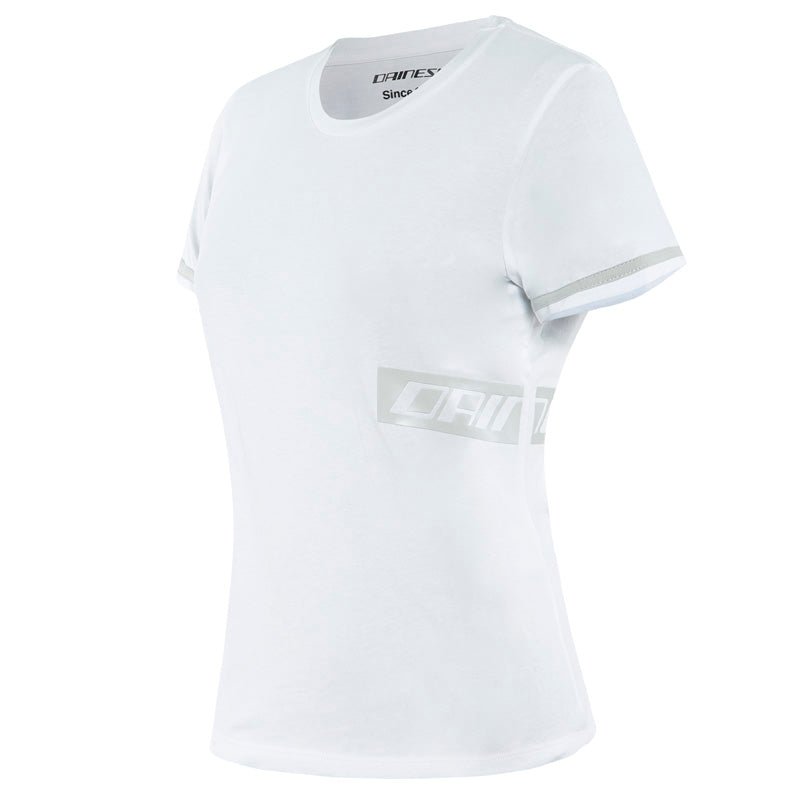 DAINESE PADDOCK LADY T - SHIRT WHITE/GLACIER - GRAY (XS) (2896844 - 85F - XS) - DRIVEN Canada's Powersports 80510193286322896844 - 85F - XS