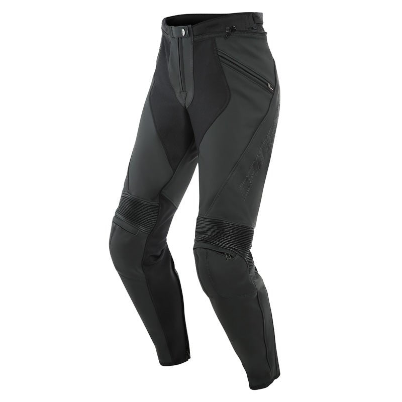 DAINESE PONY 3 LADY LEATHER PANTS MATTE BLACK (54) - DRIVEN Canada's Powersports 80510191324062553711 - 076 - 44