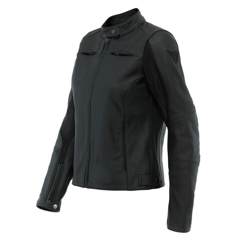 DAINESE RAZON 2 LADY LEATHER JACKET BLACK (54) - DRIVEN Canada's Powersports 80510194213192533878 - 001 - 52