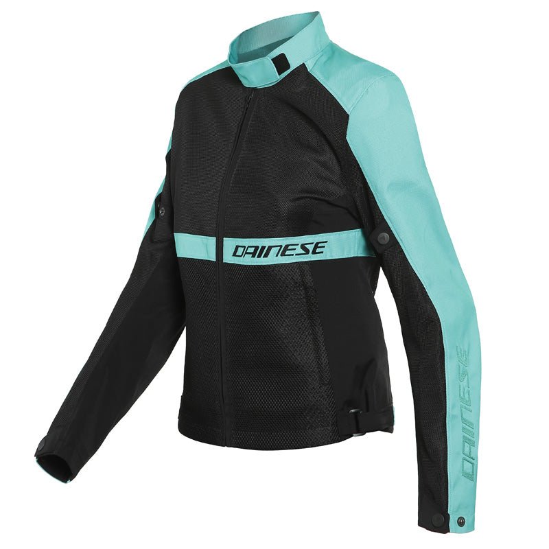 DAINESE RIBELLE AIR LADY TEX JACKET BLACK/AQUA - GREEN (40) (2735245 - 26F - 40) - DRIVEN Canada's Powersports 80510192989282735245 - 26F - 40