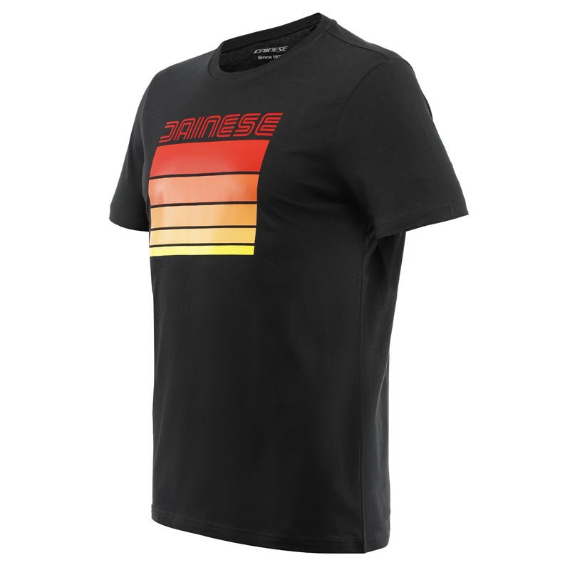 DAINESE STRIPES T - SHIRT BLACK/WHITE (2XL) - DRIVEN Canada's Powersports 80510193961811896856 - 606 - XS