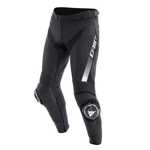 DAINESE SUPER SPEED LEATHER PANTS - BLACK/WHITE (48) (15500001-622-48) - Driven Powersports Inc.805101964000015500001-622-48