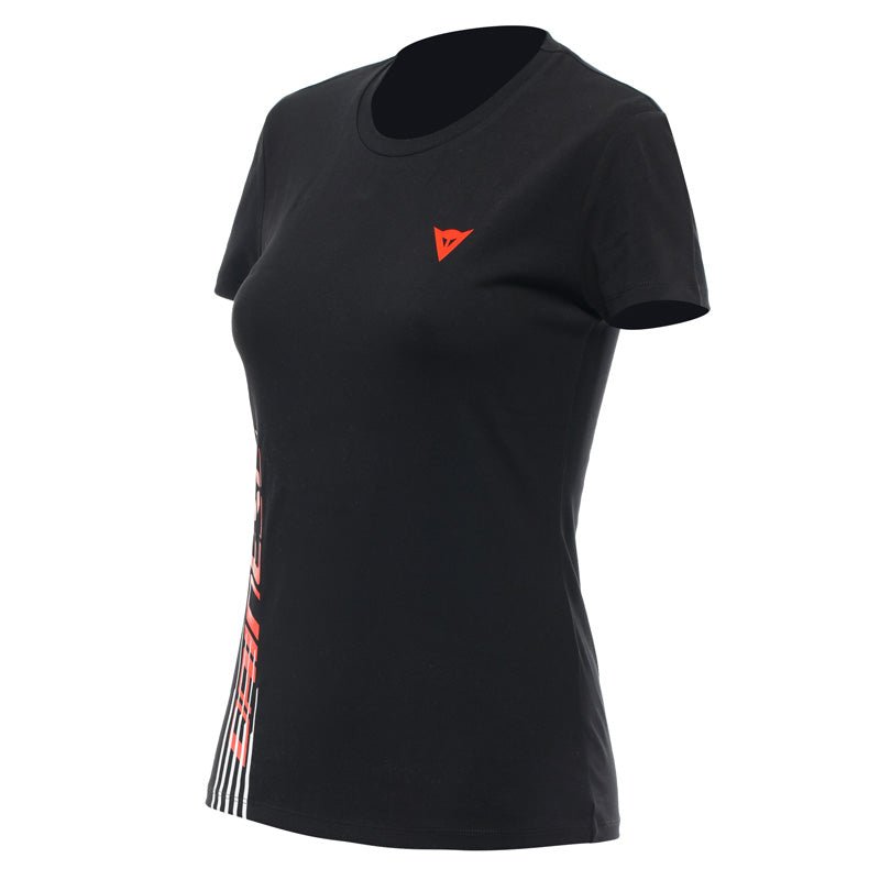 DAINESE T - SHIRT LOGO LADY BLACK/FLUO - RED (3XL) - DRIVEN Canada's Powersports 80510194954262896883 - 628 - XS