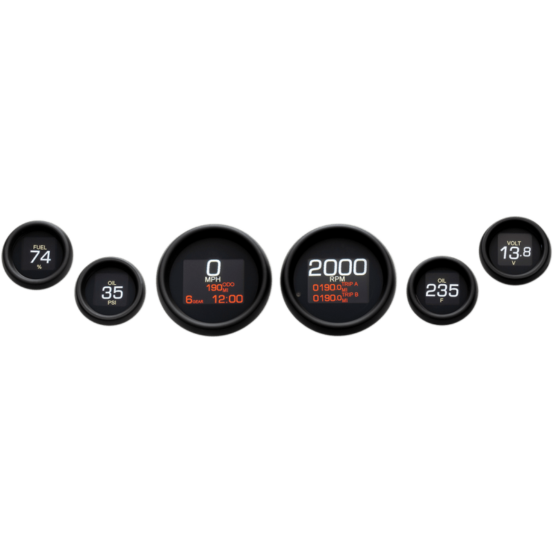 DAKOTA DIGITAL 99 - 03 FLHT SIX GAUGE - DRIVEN Canada's Powersports MLX - 8696 - K