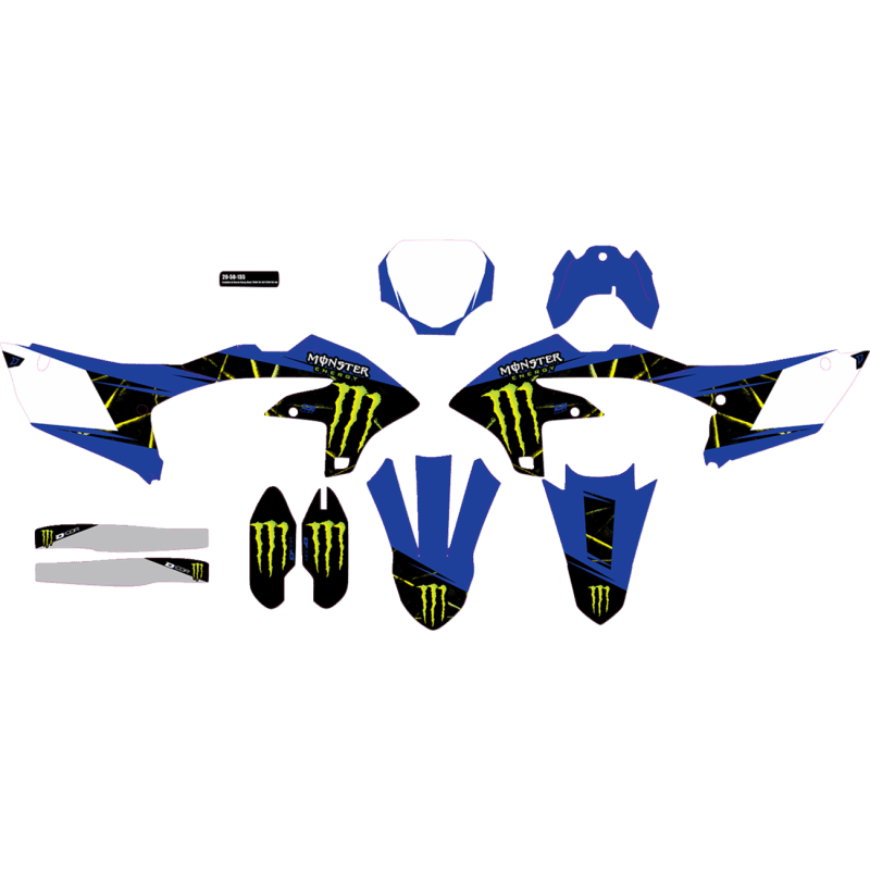D'COR VISUALS CMPLT KIT MONSTER ENERGY SLASH YZF250 (24) 450 (23 - 24) BG - DRIVEN Canada's Powersports 20 - 50 - 135