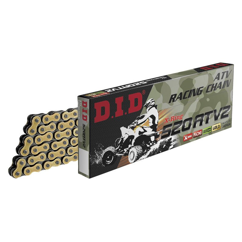 DID 520ATV2 CHAIN 104L (GOLD) - DRIVEN Canada's Powersports 4525516904148M520ATV2104FB