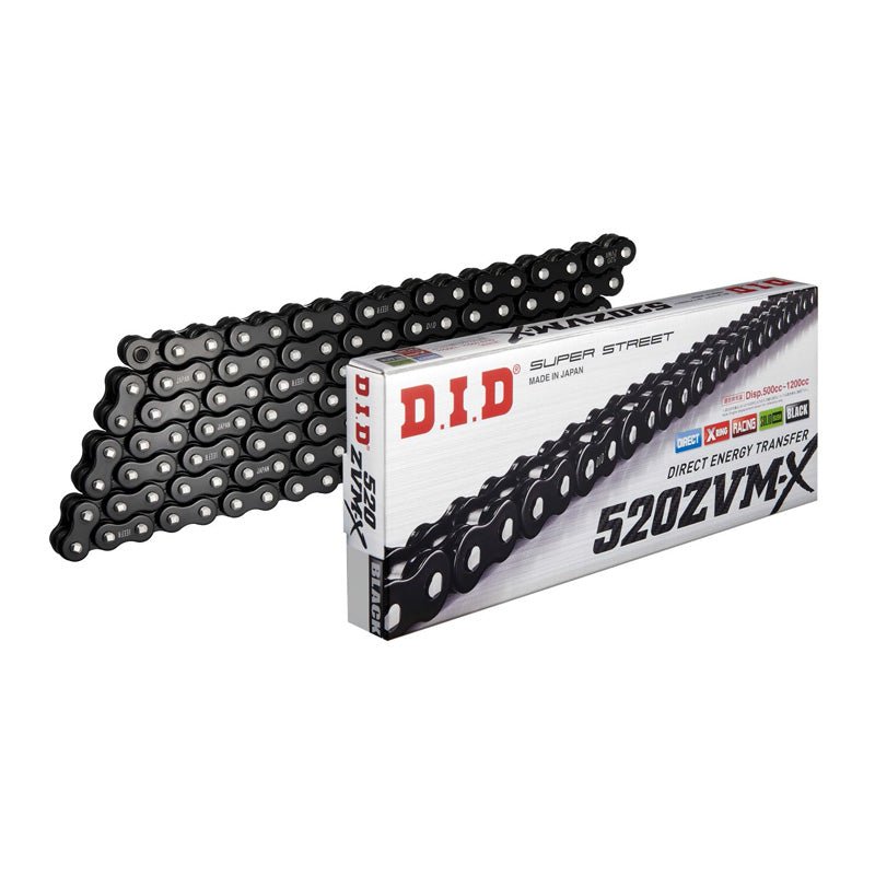 DID 520ZVMX BLACK CHAIN 124L (BLACK) - DRIVEN Canada's Powersports 4525516469272M520ZVMXX124Z
