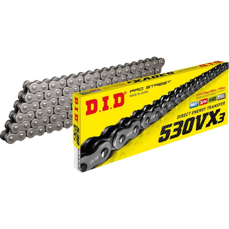 DID 530VX3 X 100 CHAIN (530VX3X100ZB) - DRIVEN Canada's Powersports 4525516394154530VX3X100ZB