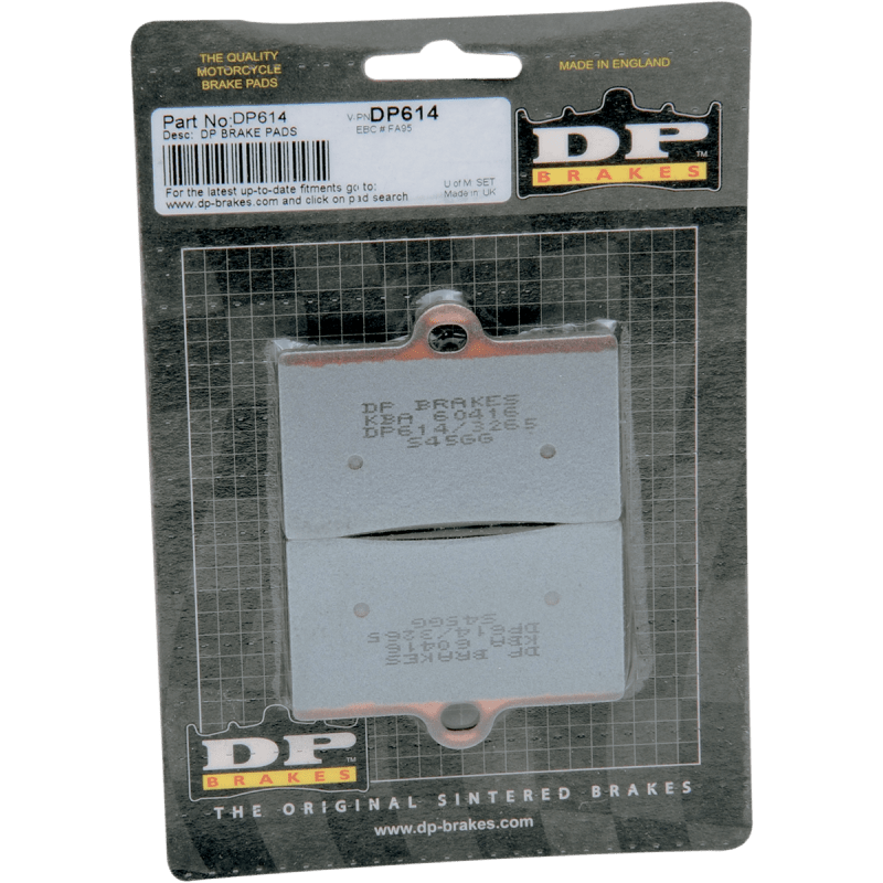 DP BRAKES DP614 STANDARD COMPOUND BRAKE PAD SET - DRIVEN Canada's Powersports 5060637511275DP614