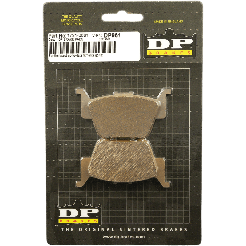 DP BRAKES DP961 STANDARD COMPOUND BRAKE PAD SET - DRIVEN Canada's Powersports 5060637512227DP961