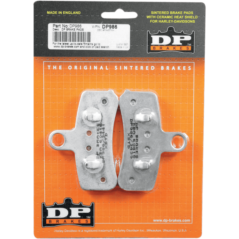 DP BRAKES DP986 STANDARD COMPOUND BRAKE PAD SET - DRIVEN Canada's Powersports 5060637514139DP986