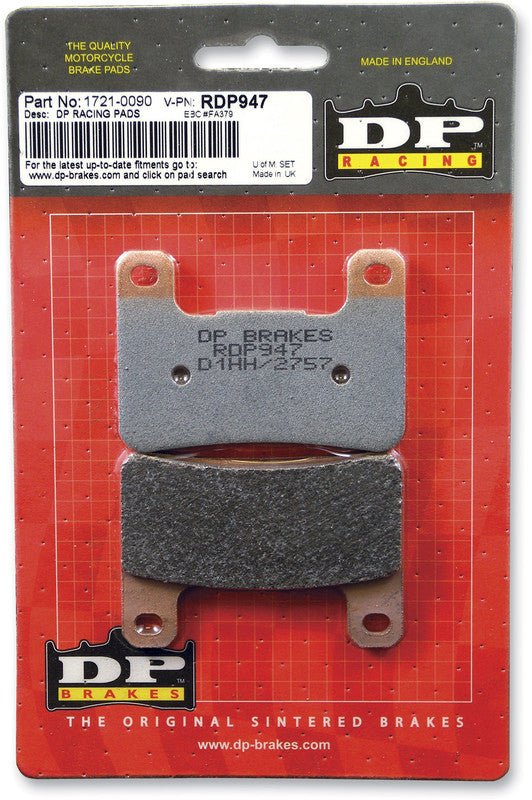 DP BRAKES RDP947 RACE COMPOUND BRAKE PAD SET - DRIVEN Canada's Powersports 5060637513286RDP947